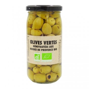 Olives vertes dénoyautées...