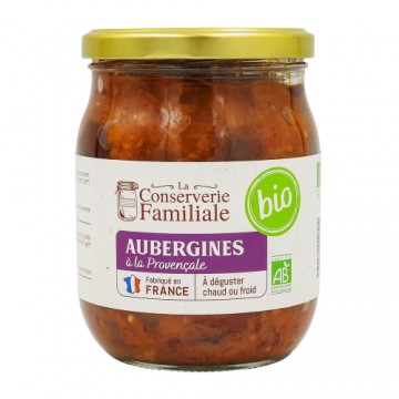 Aubergines cuisinées BIO...